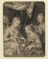 N 052
          <br/>
          Mystiek huwelijk van de heilige Catharina
          <br/>
          <em>Goltzius, Hendrick (1558-1617)</em>